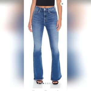 WT Forever 21 High Rise Flare Jeans Size 27 Medium Wash